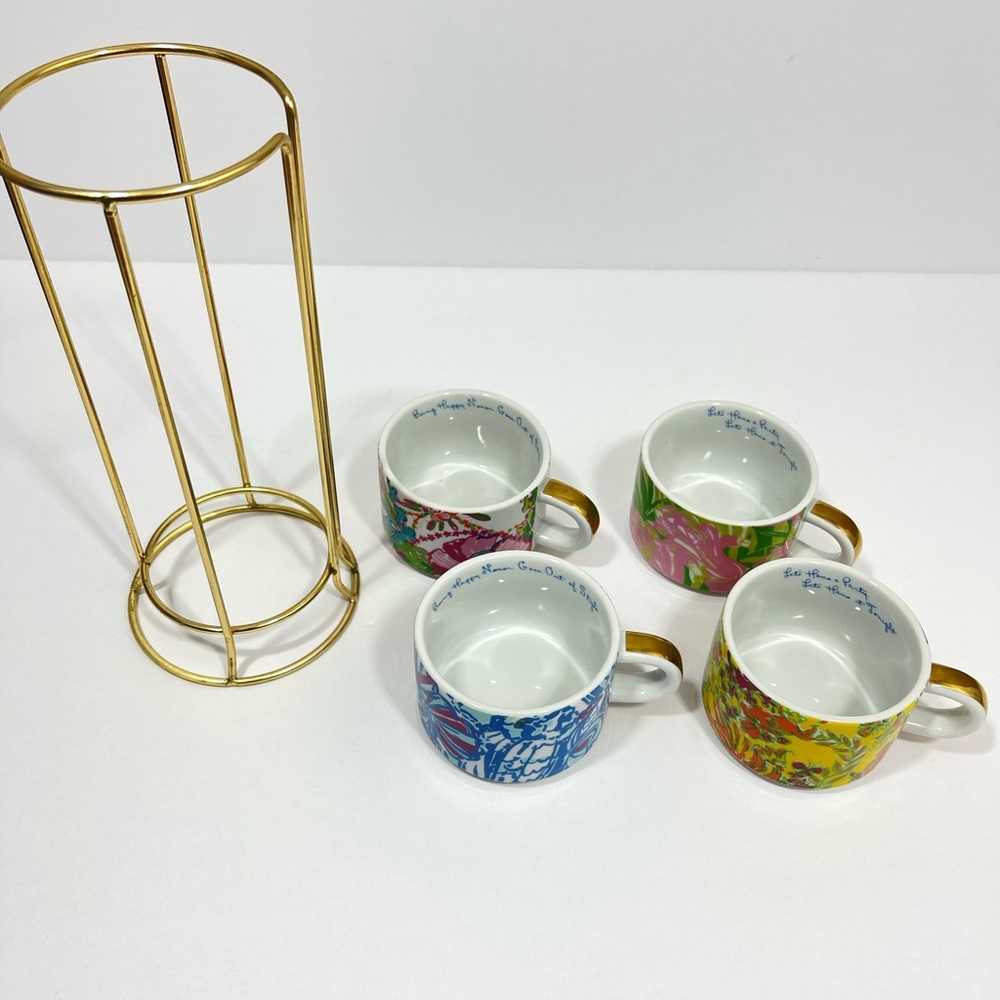 NWOT Lilly Pulitzer for Target Porcelain Stacking Coffee Mug - Picture 6 of 7